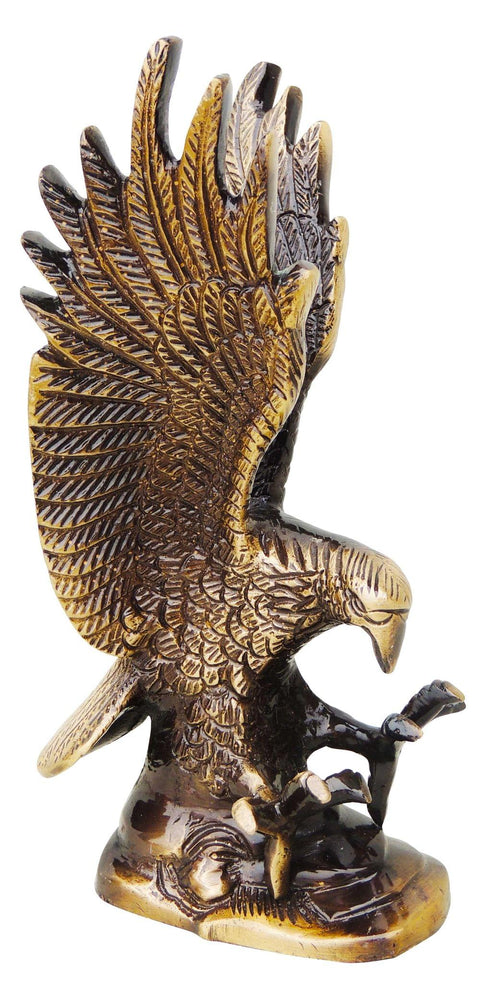 Brass Antique Showpiece Eagle Statue 1.12kg
